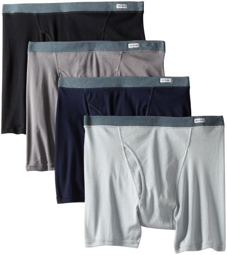 Fruit of the Loom Men s Big Covered Waistband Boxer Brief  Assorted  XX-Large-Pack of 4-