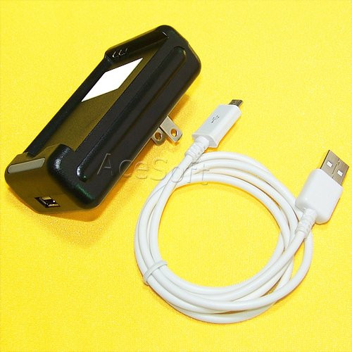 Multi Function Desktop Wall Quick USB Battery Charger Micro Sync Data Cable 3ft for Samsung Galaxy Go Prime SM-G530A AT and T Phone