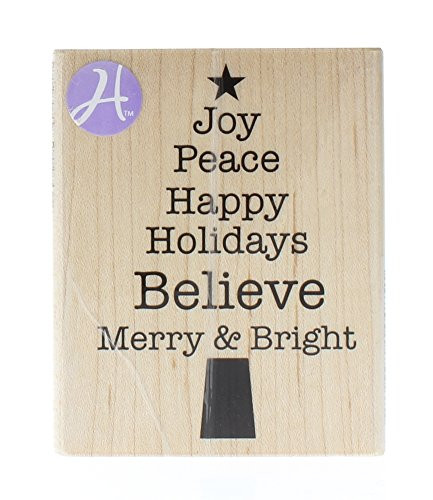 Hampton Art Jillibean-Soup Mounted Rubber Stamp  2 by 2-3 4-Inch  Sentiment Tree