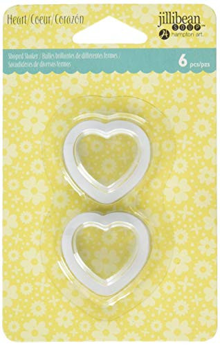 Hampton Art Small Heart  6 Pkg Shaker Tag Insert