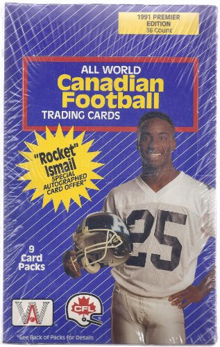 All World Canadian Football Trading Cards  1991 Premier Edition 36 Count  9 Card Packs