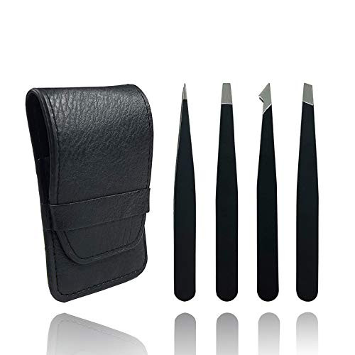 Tweezers Set - Professional Stainless Steel Tweezers Precision Tweezers for Eyebrows - Great Precision for Facial Hair Ingrown Hair Splinter Tweezers Set - Professional Stainless Steel Tweezers Precision Tweezers for Eyebrows - Great Precision for Facial Hair Ingrown Hair Splinter