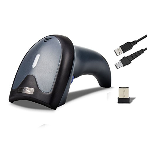 NETUM Wireless Barcode Scanner Handheld CCD Bar Code Reader 2.4GHz Wireless & USB2.0 Wired 1D Bar-Code Scanner Supports for PC Computer Laptops MAC Window System NT-W6