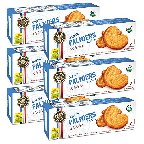 Natural Nectar Cookies Palmier Organic  3.5 Oz -6 Pack-