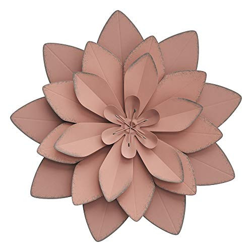 Wexbi Metal Flower Wall Sculpture - Flower Metal Wall Art Decor Indoor and Outdoor Metal Wall Art Flower - Metal Wall Flowers for Decoration Decorative Metal Flower Wall Decor -Coral- Wexbi Metal Flower Wall Sculpture - Flower Metal Wall Art Decor Indoor and Outdoor Metal Wall Art Flower - Metal Wall Flowers for Decoration Decorative Metal Flower Wall Decor -Coral-