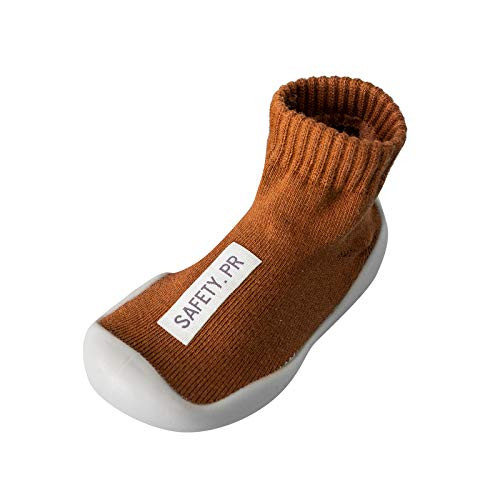 Gallity Baby Toddler Sock Shoes Non-Skid Indoor Slipper Baby Boy Girls Breathable Cotton Shoes Socks Childrens Floor Slipper House Rubber Sole Shoes Toddler First Walker Shoes