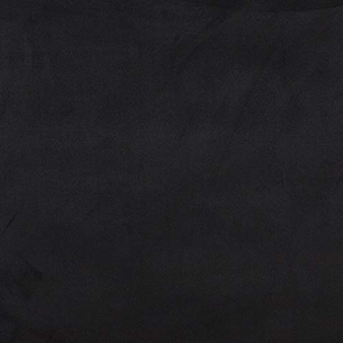 Mybecca Micro Suede Fabric Fabric 58 60 inch Width Fabric Sold Per Yard Color   Black