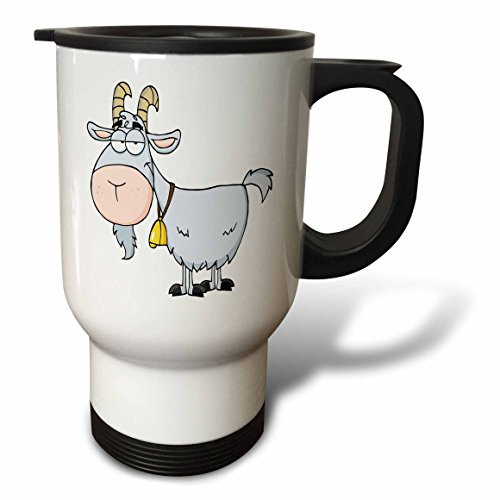 3dRose Funny Cartoon Pizza Pie Chef Travel Mug, 14-Ounce