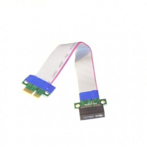 Micro SATA Cables PCI-E Express 1X Riser Card with Flexible Cable