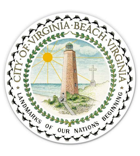 Squiddy Virginia Beach Seal - Vinyl Sticker Decal for Phone  Laptop  Water Bottle -2.5 inch Wide-