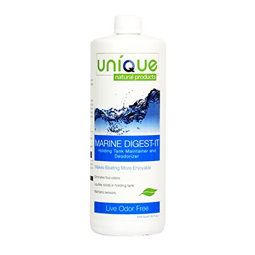 Unique Marine Digest-It Boat Black Water Holding Tank Deodorizer 16 Liquid Toilet Treatments  32 oz. - 441-1