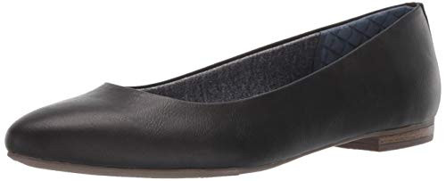 Dr. Scholl s Shoes Women s Aston Ballet Flat  Black Smooth  9 W US