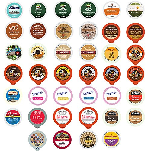 Custom Variety Pack Flavored Coffee for Keurig K-Cup Brewers  40 Count