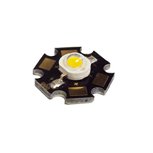DEMASLED - High Power 3W Cool White 6500 K LED Chip. Epistar Dimmable Led Light with Heatsink Aluminum Base 3.4 V 700mA Lamp Beads 260 lm