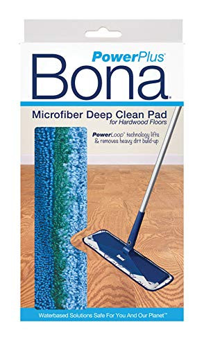 Bona Ax0003495 18.31 inch X 5.12 inch Blue  and amp  Green Powerplus Microfiber Deep Clean Pad For Multi-Surface Floors