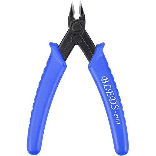 Flush Cutter Pliers  BS-8109 Wire Cutter  Flush Cutters  Nippers  Diagonal Cutter  Wire Cutters Side Cutter  Micro Shear Cutter Precision Electronics Siding Cutting Pliers 5 inch  Blue