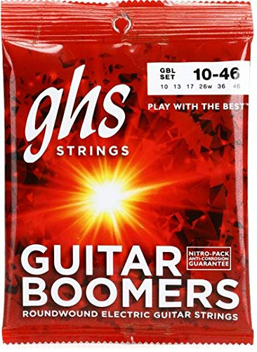 GHS Strings GBL Guitar Boomers  Nickel-Plated Electric Guitar Strings  Light -.010-.046-