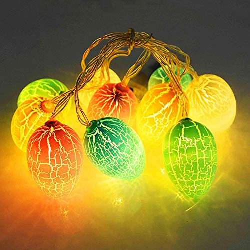 Easter Decoration Lights Rabbit LED String Lights Easter Egg Lights Battery Operated with 8 Modes Bunny Fairy String Lights for Easter Decor Hunt Party