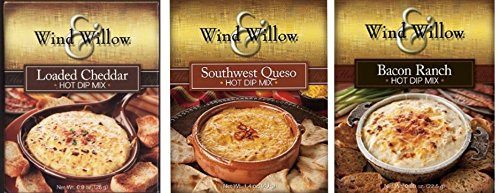 Wind and Willow Hot Dip Mix Variety Pack - Bacon Ranch Southwest Queso and Loaded Cheddar Wind and Willow Hot Dip Mix Variety Pack - Bacon Ranch Southwest Queso and Loaded Cheddar