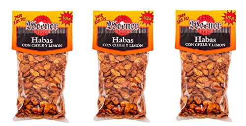 Gourmet Habas Con Chile Y Limon - 6 Oz. Bag -Pack of 3- - Beans with Chili and Lime