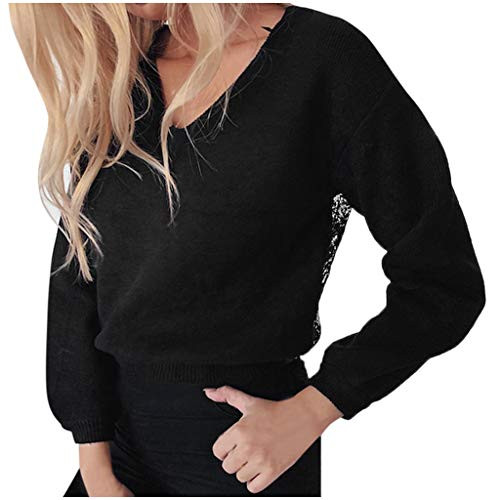 Women s Long Sleeve Leopard Color Block Tunic Comfy Stripe Round Neck T Shirt Tops Pullover Sweatshirts-XXL Black