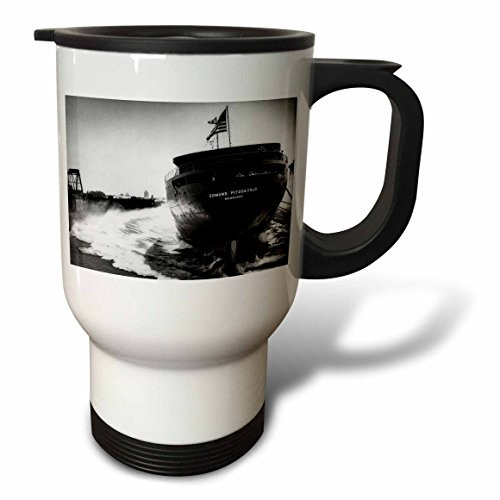 3dRose Launching of The Edmund Fitzgerald Travel Mug, 14-Ounce
