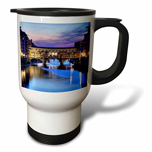 3dRose Big Ben, London, England Dusk Stainless Steel Travel Mug, 14-Ounce