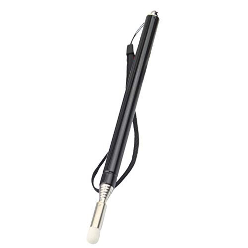 NUOBESTY Telescopic Teachers Pointers Stainless Steel Telescopic Teaching Pointer Electronic Whiteboard Presentation Pointer for Teachers Coach Presenter -Black-
