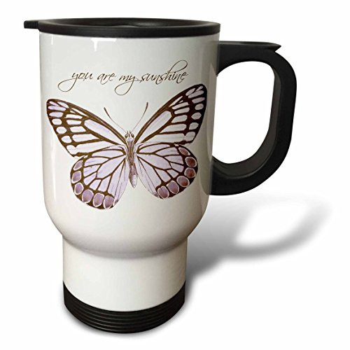 3dRose Textured Look Salmon Pink Solid Color Stainless Steel Travel Mug, 14-Ounce