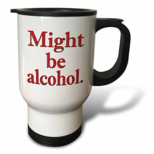 3dRose tm_193459_1 Get Shit Done White Travel Mug, 14-Ounce, Stainless Steel