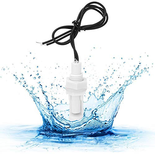 Simlug Water Level Sensor Switch  2Pcs Water Level Sensor Float Switch Side-Mounted White PP Plastic 16mm DC0-110V
