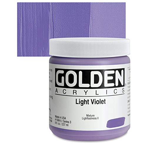 Golden Heavy Body Acrylic - Light Violet 8oz jar