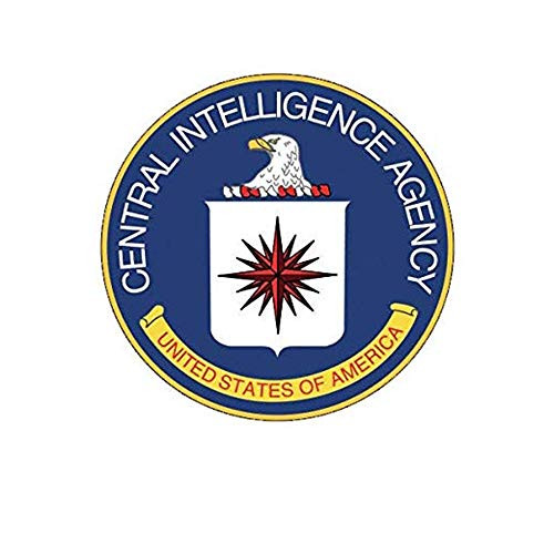 Central Intelligence Agency CIA Seal Black USA Clandestine - Sticker Graphic - Auto  Wall  Laptop  Cell  Truck Sticker for Windows  Cars  Trucks