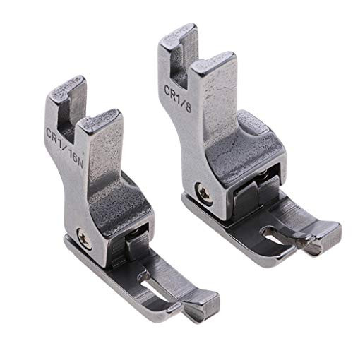 Baosity 2 Pieces 1 8 1 16 Right Compensating Presser Foot for Singer Brother Juki Industrial Sewing Machine Baosity 2 Pieces 1 8 1 16 Right Compensating Presser Foot for Singer Brother Juki Industrial Sewing Machine