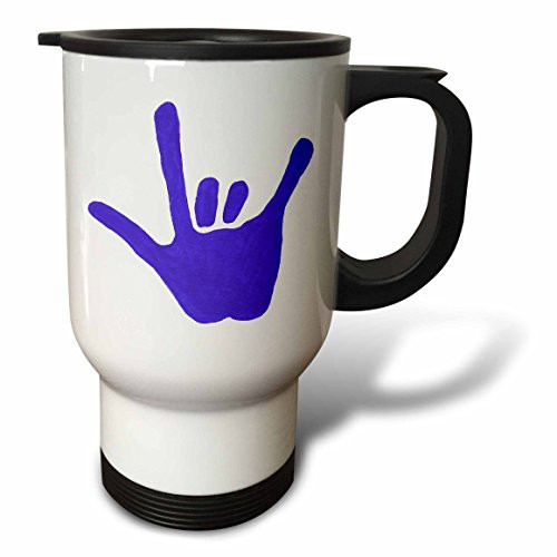 3dRose tm_13726_1 Night Owl Travel Mug, 14-Ounce, Stainless Steel