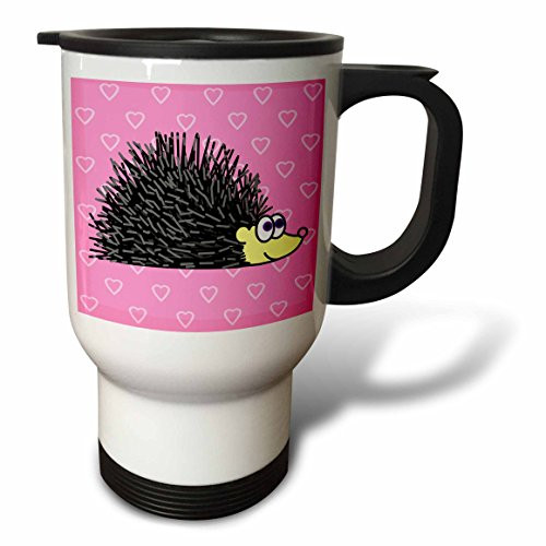 3dRose Pink Piggy Design Happy Pig Travel Mug, 14-Ounce 3dRose Pink Piggy Design Happy Pig Travel Mug, 14-Ounce