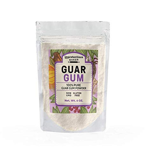 Guar Gum 6 oz. by Unpretentious Baker Gluten Free Non-GMO Vegan Paleo Gluten Free Baking Food Thickener and Binder Resealable Bag Guar Gum 6 oz. by Unpretentious Baker Gluten Free Non-GMO Vegan Paleo Gluten Free Baking Food Thickener and Binder Resealable Bag