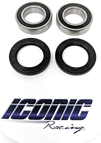 Iconic Racing Front Wheel Bearing and Seal Kit Fits 93-15 Kawasaki KX125 KX250 KX250F KX450F