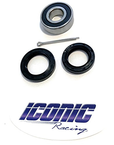 Iconic Racing Lower Steering Stem Bearing and Seal Kit Compatible with Yamaha Bruin 350 Big Bear 350 400 YFZ350 Banshee 350 2x4 4x4