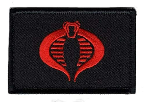 GI Joe Cobra RED Cosplay Embroidered Snake Hook Patch