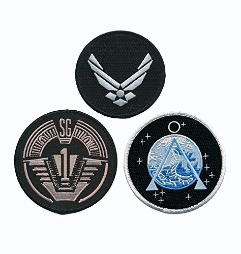 Stargate SG-1 Uniform Costume Patch Set of 3 pcs Iron On Sew On by Miltacusa