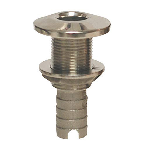 Groco Stainless Steel Hose Barb Thru Hull Fitting - 1 2 inch