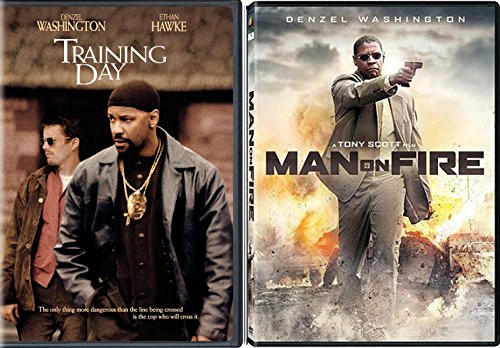 Man On Fire  and  Training Day -DVD- 2 Pack Denzel Washington Action Movie Set