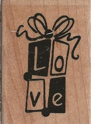 Love Gift Wood Mounted Rubber Stamp -XXE012-