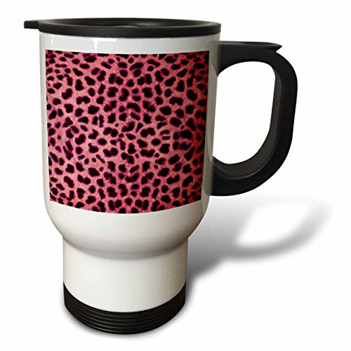 3dRose tm_20341_1 Pink Cheetah Animal Print Travel Mug, 14-Ounce, Stainless Steel 3dRose tm_20341_1 Pink Cheetah Animal Print Travel Mug, 14-Ounce, Stainless Steel