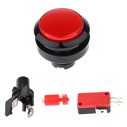 dailymall Replacement Control Panel DIY Kit LED Push Button Micro Switch for Arcade