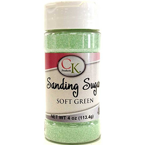 CK Products 4 Ounce Sanding Sugar Bottle  Soft Green