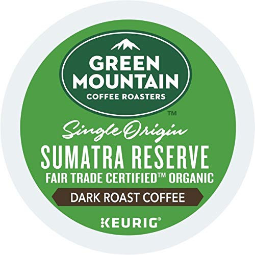 Green Mountain Coffee  Sumatra Reserve  Single-Serve Keurig K-Cup Pods  Dark Roast Coffee  72 Count -3 Boxes of 24 Pods-