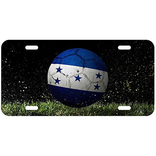 ExpressItBest High Grade Aluminum License Plate - Flag of Honduras -Honduran- - Soccer