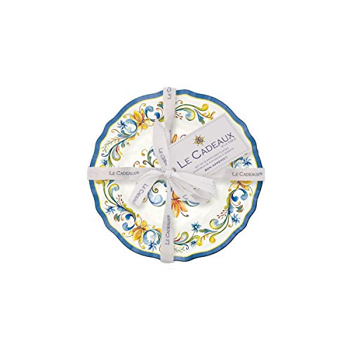 Le Cadeaux Melamine Floral Harvest - Set of 4 Appetizer plates Le Cadeaux Melamine Floral Harvest - Set of 4 Appetizer plates